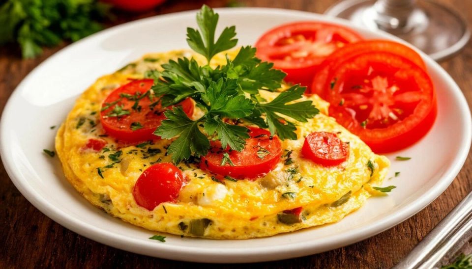 Омлет с овощами: Начало идеального утра