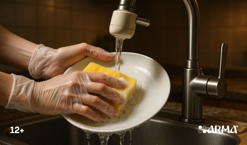 Как мытье посуды влияет на ваши руки: советы по защите и уходу