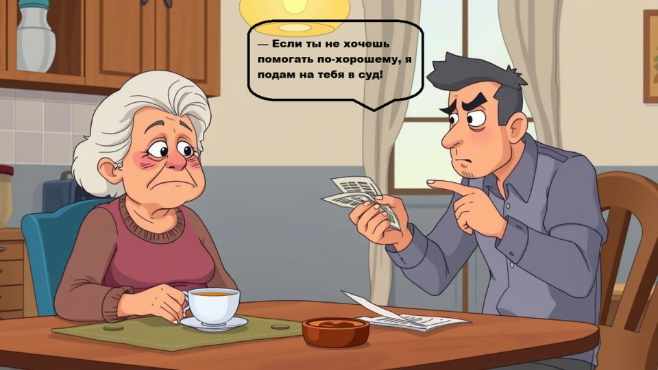 Сложная ситуация: как пенсионерка противостоит финансовым притязаниям своего сына