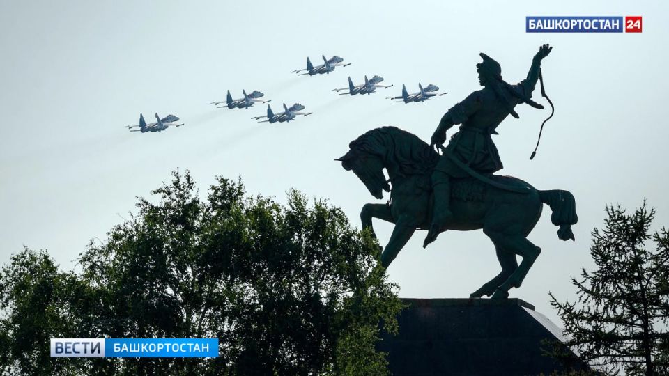 «Русские витязи» показали столицу Башкортостана с высоты птичьего полета