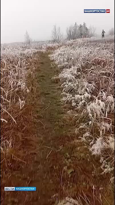 На горе Иремель в Башкирии выпал первый снег