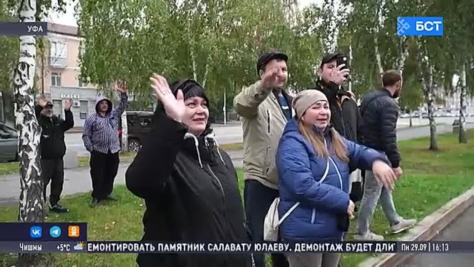 В Уфе состоялась отправка бойцов в зону СВО