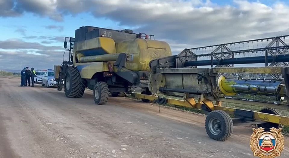 Пьяного комбайнера задержали в Архангельском районе