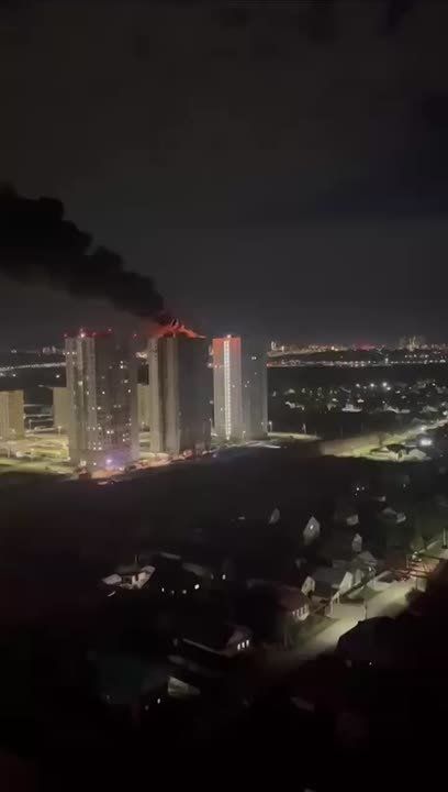 Ещё одно видео с места пожара