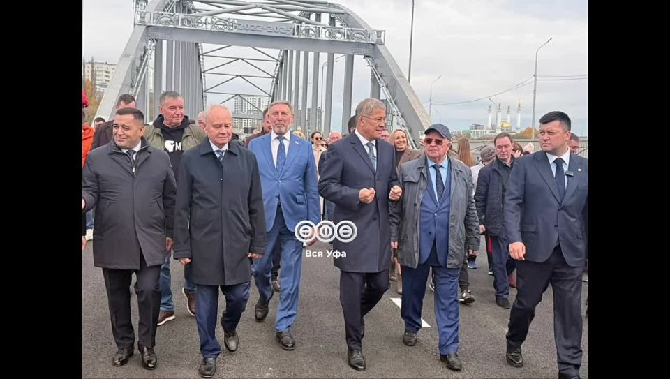 В Уфе открыли движение по арочному мосту через Белую