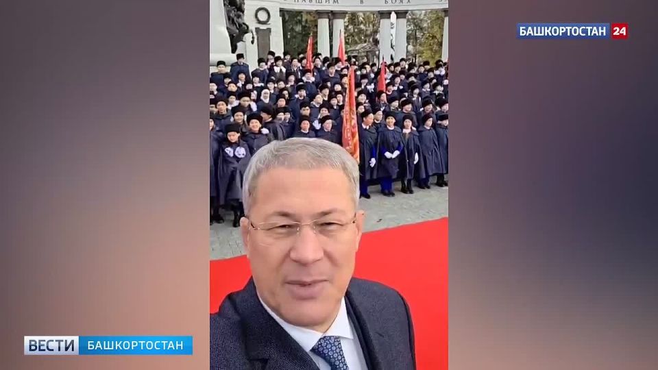 Глава Башкортостана Радий Хабиров принял участие в посвящении школьников в «шаймуратовцы»