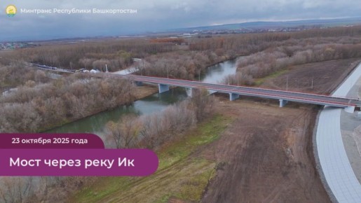 С ОПЕРЕЖЕНИЕМ ГРАФИКА ОТКРЫЛИ МОСТ ЧЕРЕЗ РЕКУ ИК