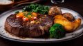 Сочные говяжьи стейки с картофельным гратеном