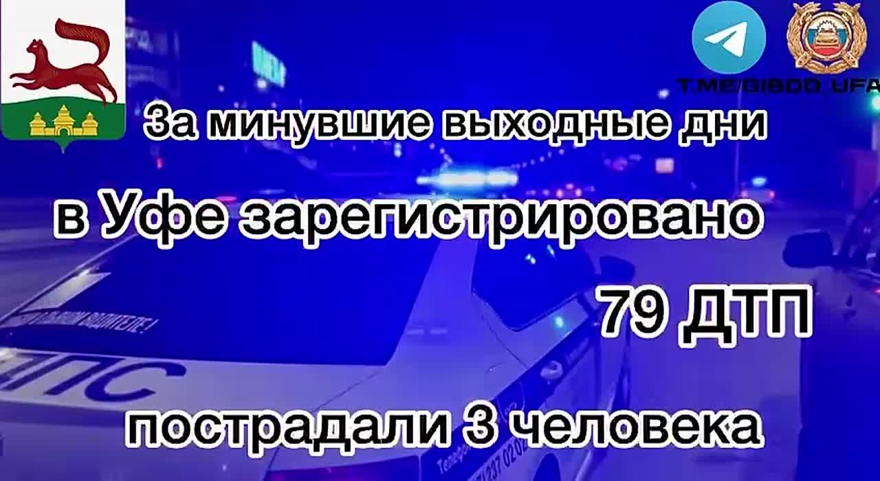 За минувшие выходные дни на территории города Уфы сотрудниками Госавтоинспекции зарегистрировано 79 дорожно-транспортных происшествий, пострадали 3 человека