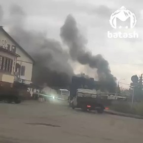 Загорелся гаражный бокс возле заправки в Инорсе