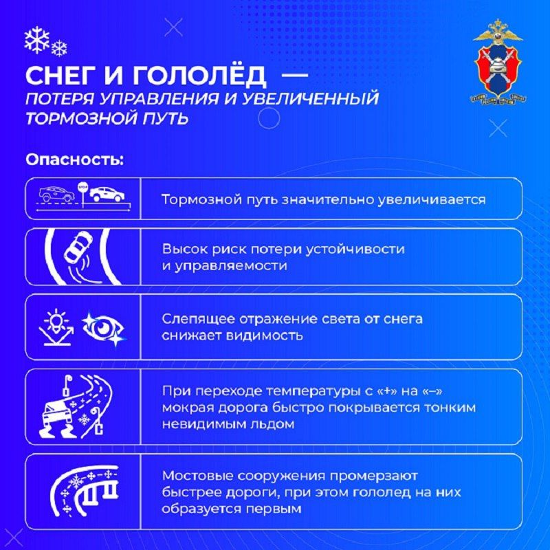 В Башкирии водителям напомнили о переходе на зимний стиль вождения