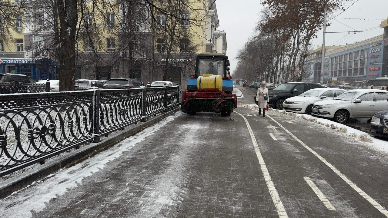 В зимнем режиме. 5 ноября в Уфе случился первый в этом сезоне снегопад