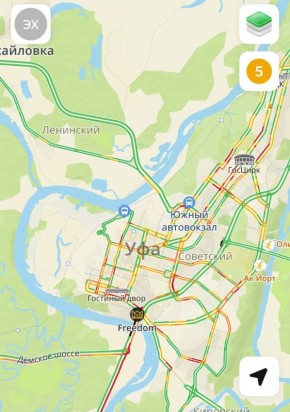 Пробки в Уфе - 5 баллов!