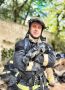 Помощник начальника караула 26-й пожарно-спасательной части Иванов Виталий желает всем пожарным и спасателям больше легких смен, мгновенной реакции в опасные секунды и благодарных улыбок спасенных