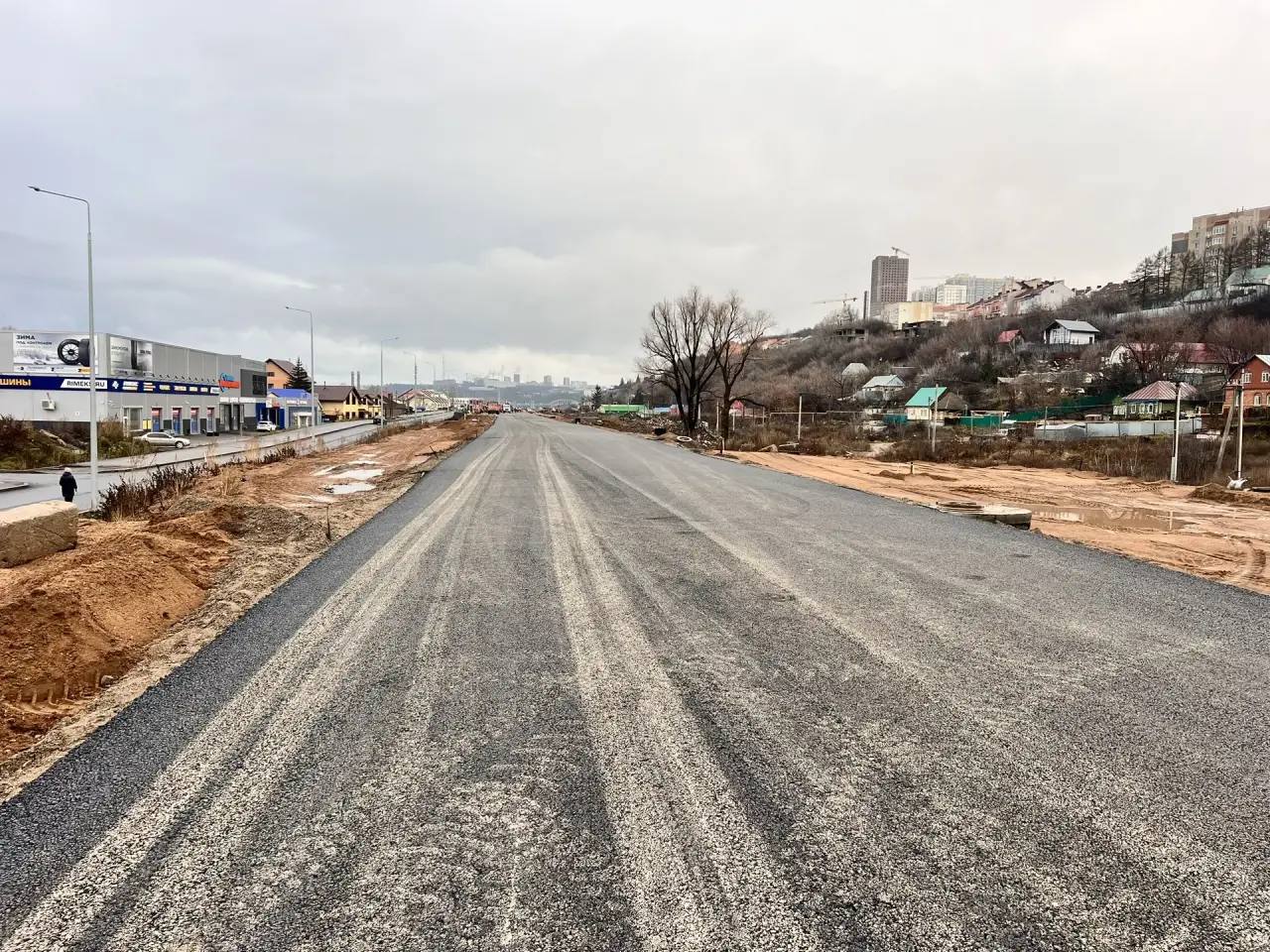 В Уфе на улице Пугачева планируется запуск двух полос движения на участке от дорожной развязки ул. Рыленко до гипермаркета Лента