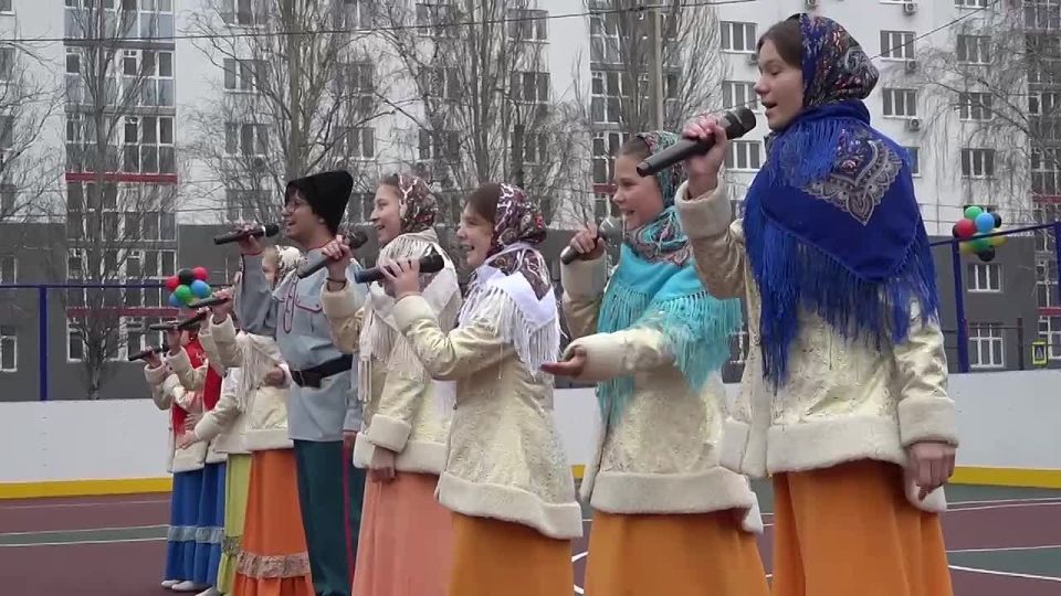 Открытие многофункциональной спортивной площадки в лицее №12