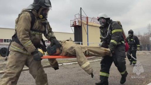 На базе пожарно-спасательной части №35 Главного управления состоялись соревнования по боевому развертыванию среди подразделений пожарной охраны Республики Башкортостан