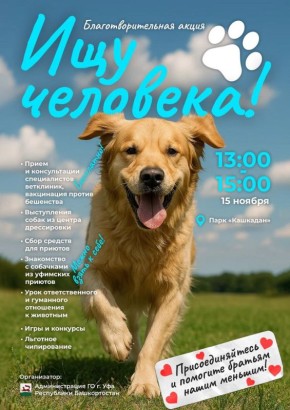 Сегодня в Уфе снова пройдёт благотворительная акция «Ищу человека»