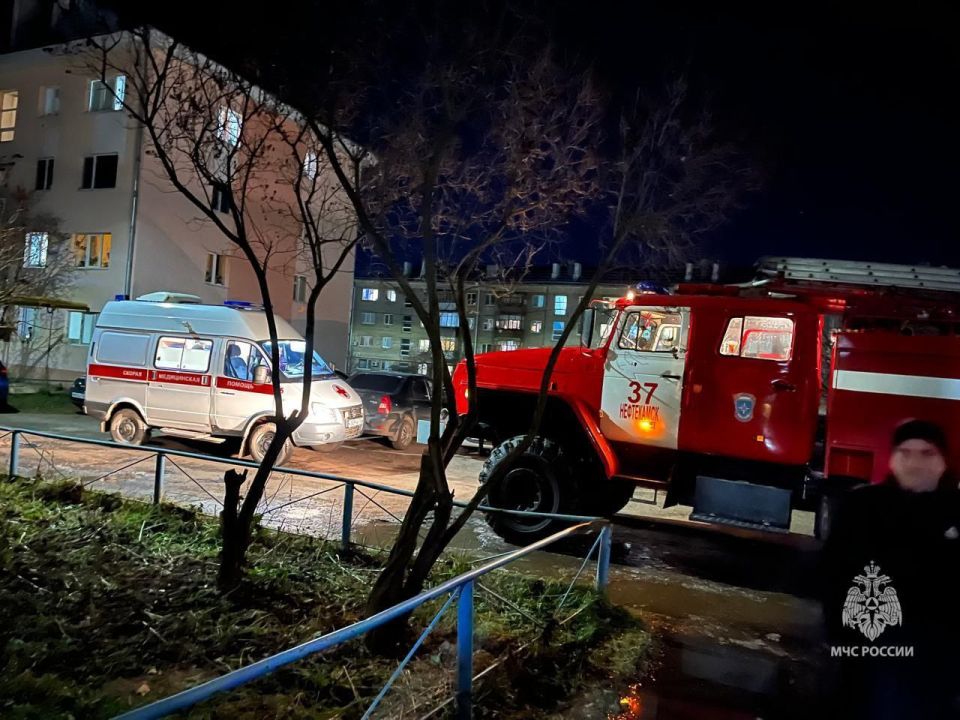 Пожар в Нефтекамске. В Нефтекамске по улице Нефтяников, произошел несчастный случай