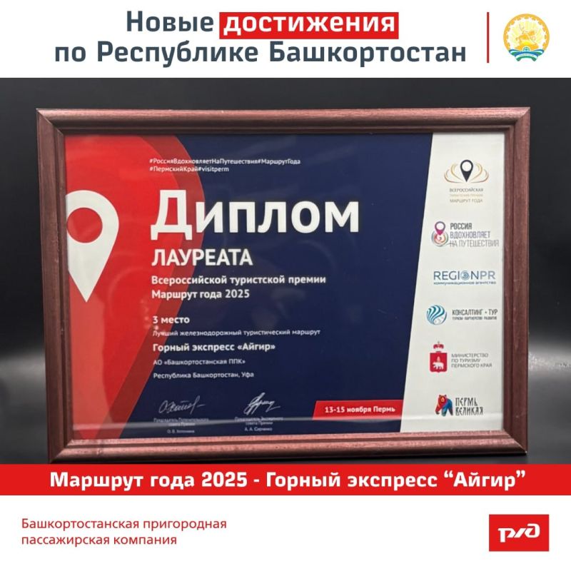 Итоги Всероссийской туристской премии «Маршрут года 2025»