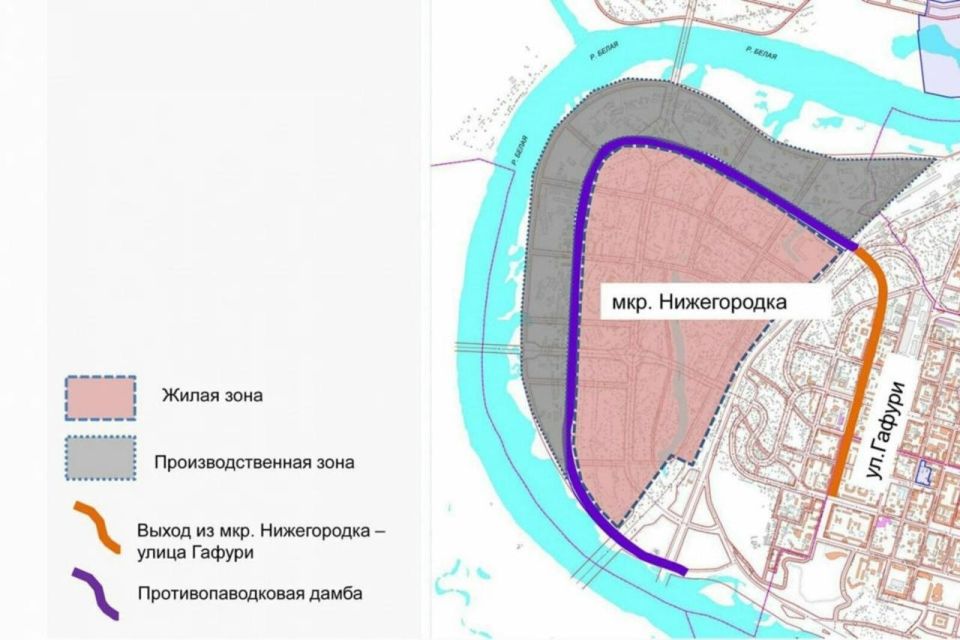 В Уфе вокруг целого микрорайона построят защитную дамбу