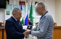 Боец из Башкирии получил награду, приехав в отпуск