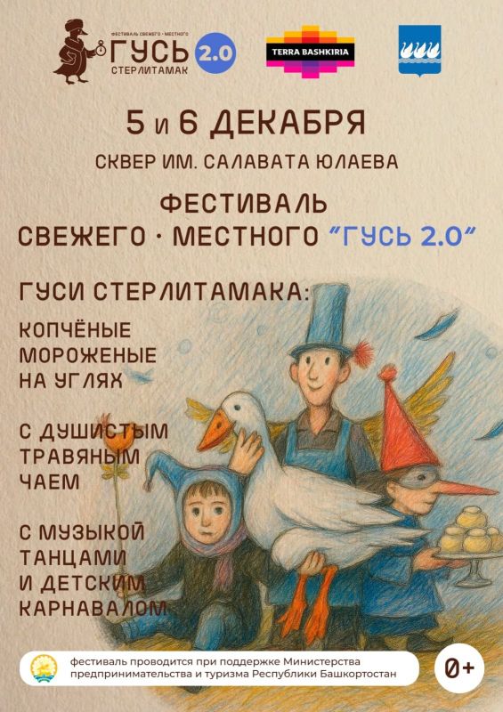 В Стерлитамаке пройдёт фестиваль «Гусь 2.0»