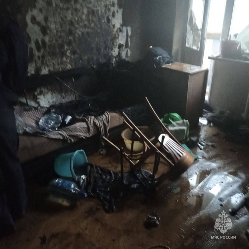 Пожар унес жизнь мужчины. На 4 этаже 5-этажном жилом доме на улице Кольцевой в Уфе загорелось домашнее имущество