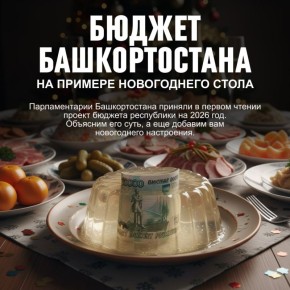 Мы понимаем, что все, о чем сейчас хочется думать — это оливье и холодец, но в Башкирии принимают бюджет на следующие три года