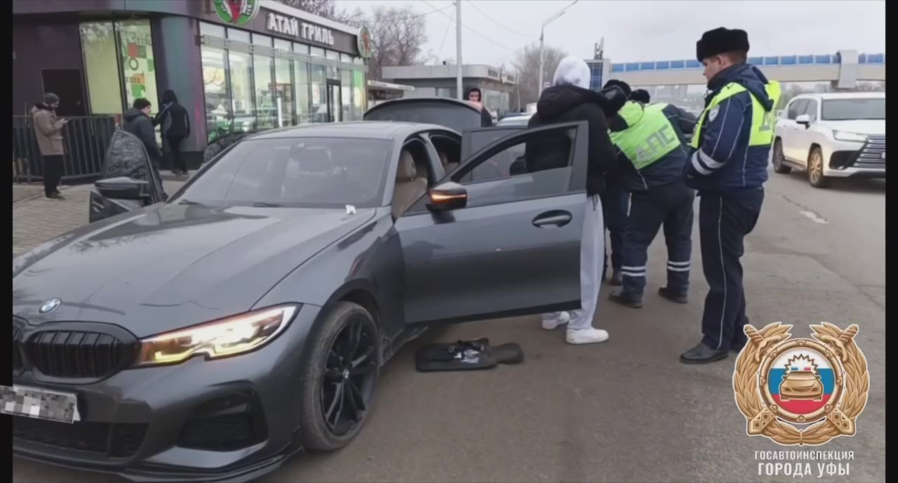 Уфимца, устроившего дрифт на парковке ТЦ, задержали