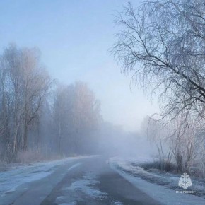 Гололед, на отдельных участках дорог гололедица, местами туман, видимость 500 метров и менее