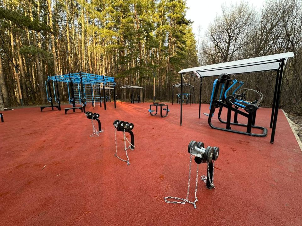 В парке Лесоводов в Уфе открылась новая спортплощадка