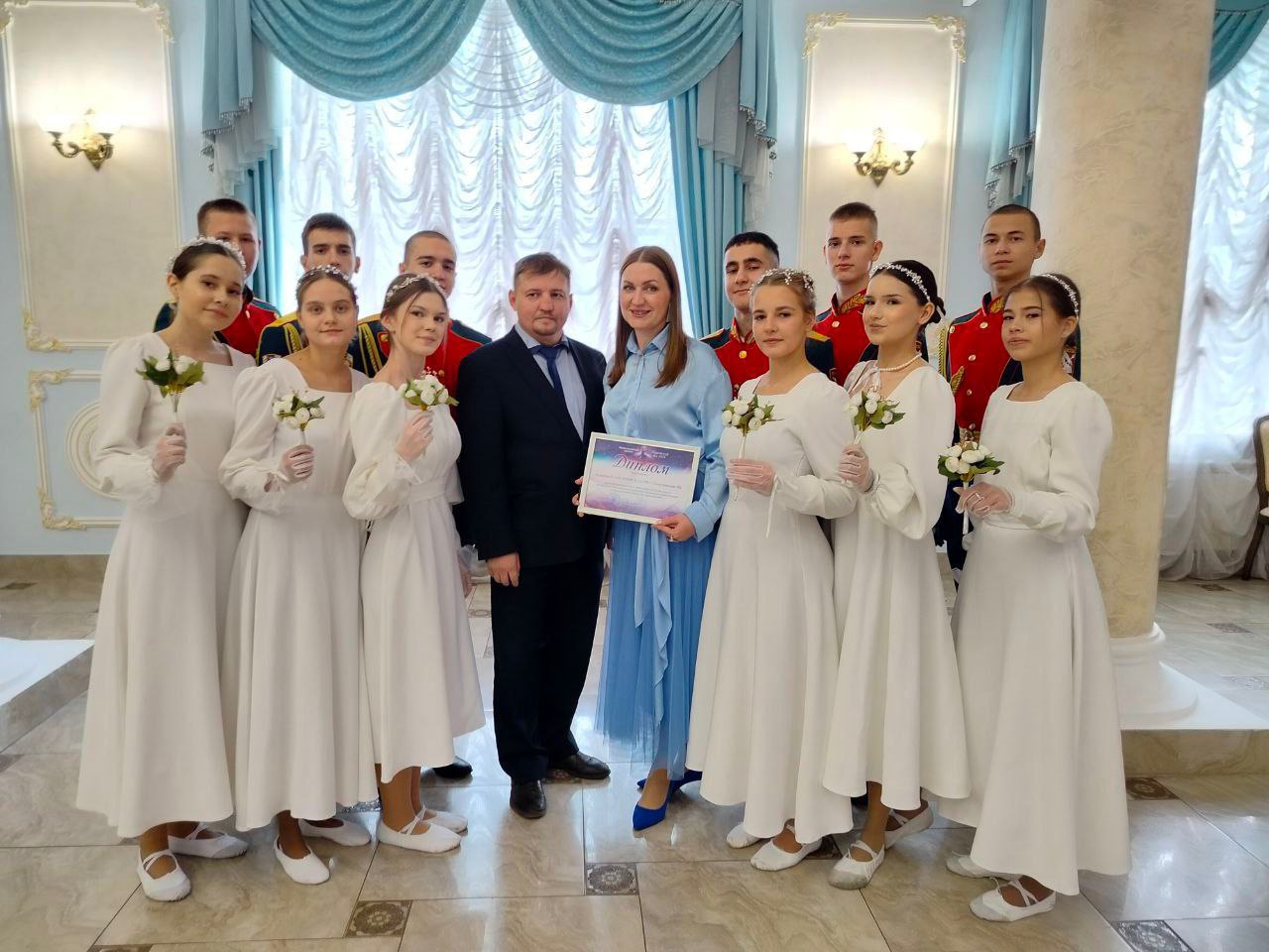 Учащиеся ПМШ №23 Стерлитамака - участники кадетского бала в Уфе