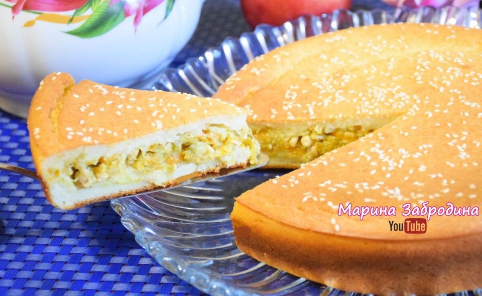 Изысканный пирог с курицей и овощами: кулинарное вдохновение