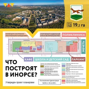 Инорс ждет преображение!. Там построят школу, поликлинику, спортивный клуб, садик, жилой 25-этажный дом с парковкой и мечеть
