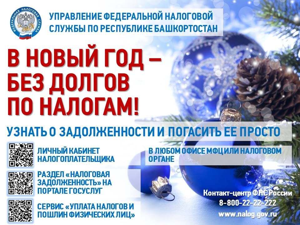 «В Новый год – без долгов по налогам!»