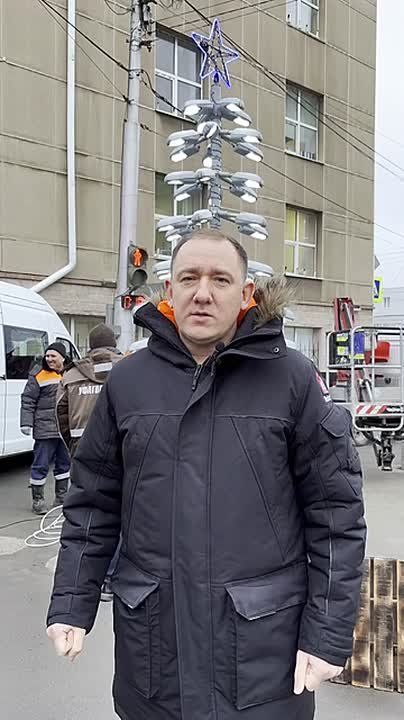 В Уфе выросла «фонарная елка»