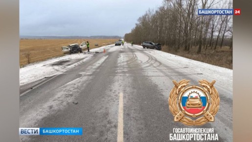 В Туймазинском районе Башкортостана в лобовом столкновении погиб 74-летний пассажир «Лады Гранта»