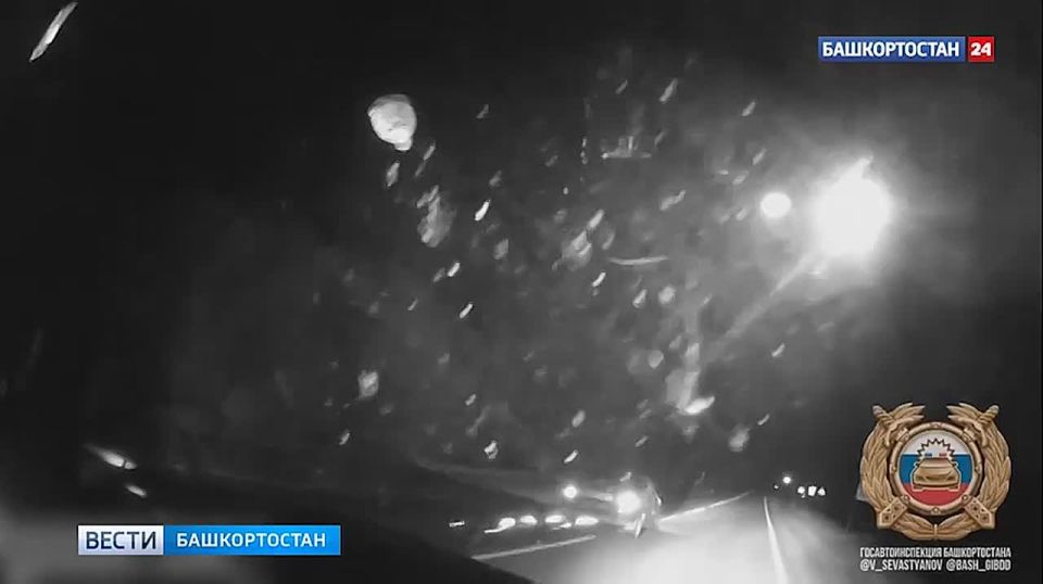 В Башкортостане пьяный водитель без прав попытался скрыться от полиции на трех колесах