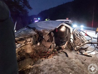Мягких облачков малышу. Напомним, накануне на 137 км Уфа-Инзер-Белорецк столкнулись «ВАЗ-2112» и большегруз «Ман»