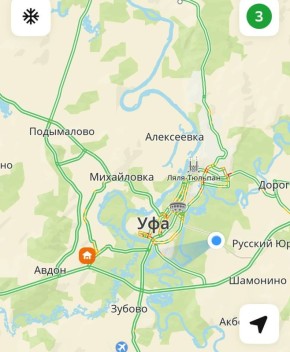 Пробки в Уфе - 3 балла!
