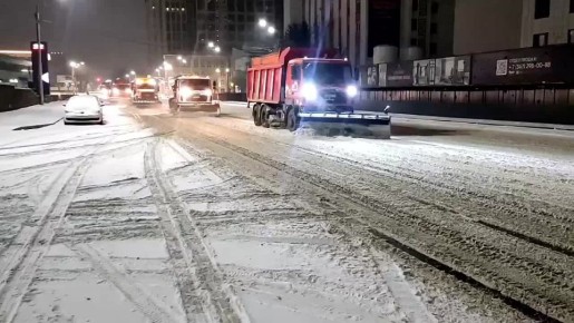 Уфу от снега очищают в круглосуточном режиме