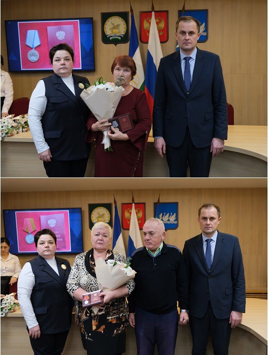 Заместитель главы администрации города Павел Шорохов и руководитель городского Комитета семей воинов Отечества Янина Волочаева вручили государственные награды посмертно нашим землякам, участникам специальной военной операции Заместитель главы администрации города Павел Шорохов и руководитель городского Комитета семей воинов Отечества Янина Волочаева вручили государственные награды посмертно нашим землякам, участникам специальной военной операции