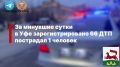 За минувшие сутки на территории города Уфы сотрудниками Госавтоинспекции зарегистрировано 66 дорожно-транспортных происшествий, пострадал 1 человек