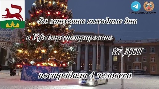 За минувшие выходные дни на территории города Уфы сотрудниками Госавтоинспекции зарегистрировано 87 дорожно-транспортных происшествий, пострадали 4 человека