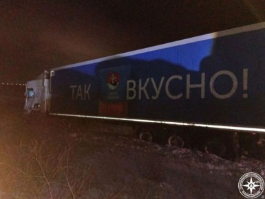 ДТП с фурой на трассе М-7. Авария произошла недалеко от деревни Салпарово