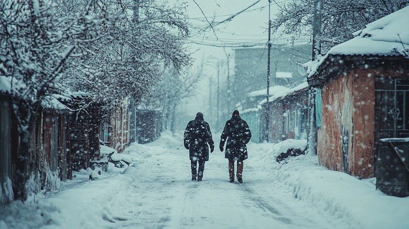 Снег с крыш травмировал двух человек