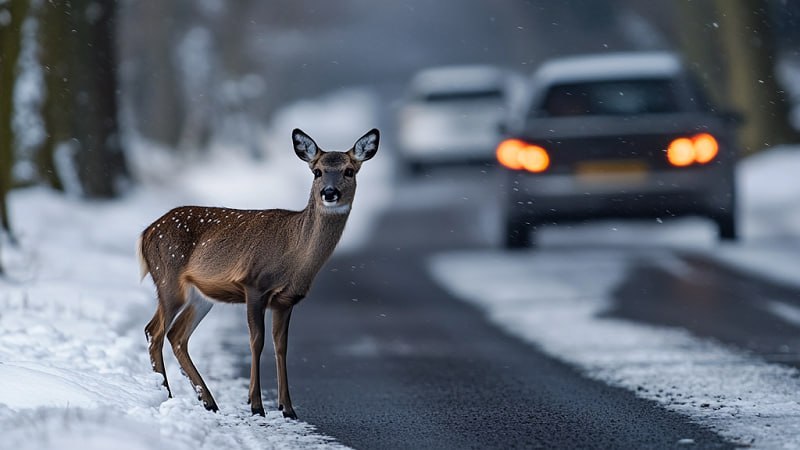 В 2025 году произошло 115 ДТП с дикими животными