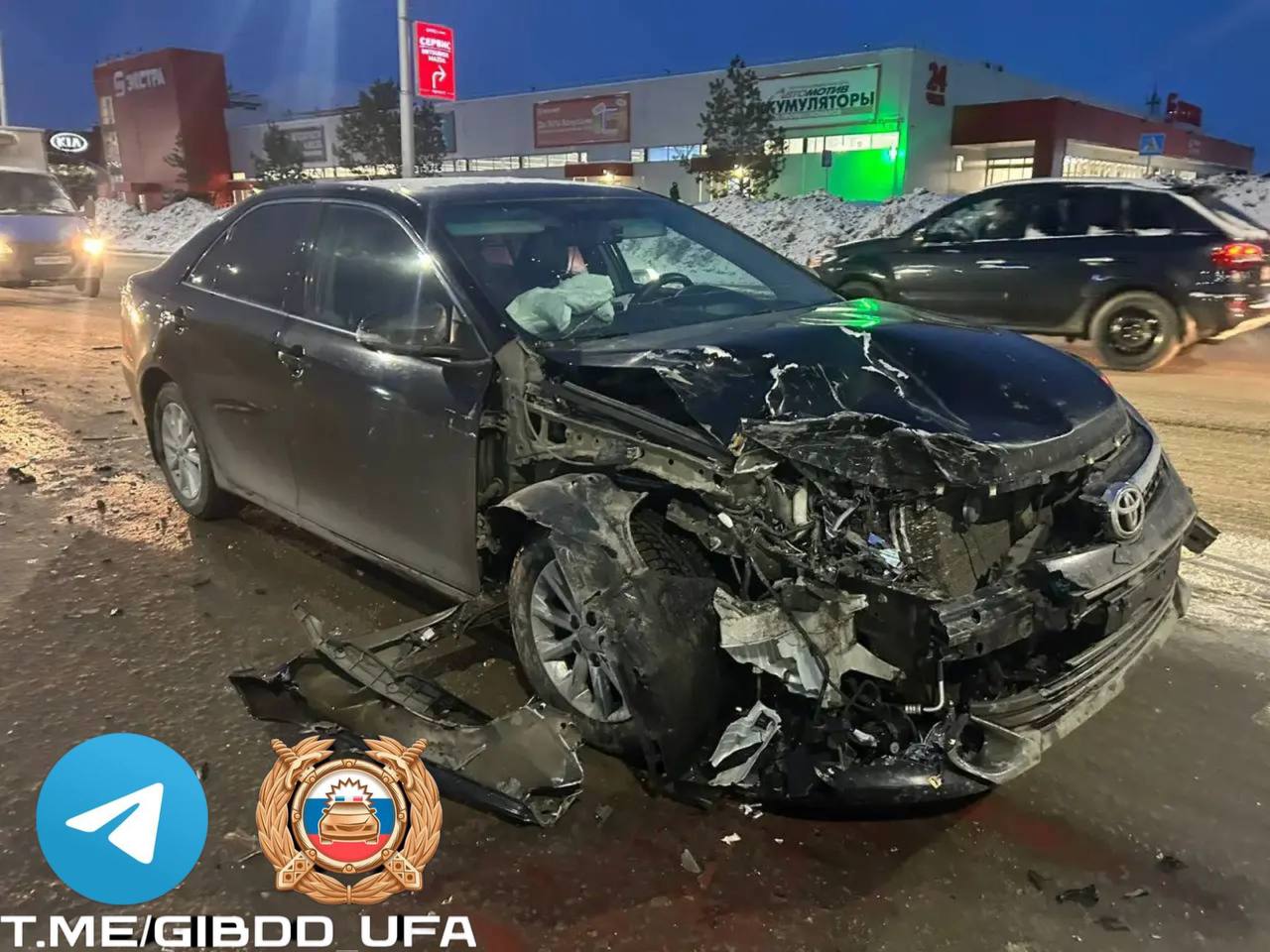 Сегодня в Уфе зарегистрировано дорожно — транспортное происшествие с пострадавшими