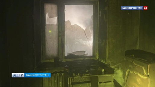 Бабушка с внуками пострадали при пожаре в Башкортостане